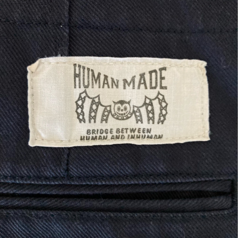 Human Made X Cactus Plant Flea Market Navy Cropped Work Pant Shorts Sz S 30 - Picture 5 of 8